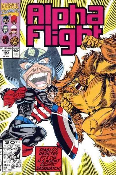 Marvel COMIC BOOK Alpha Flight #103 (VF)