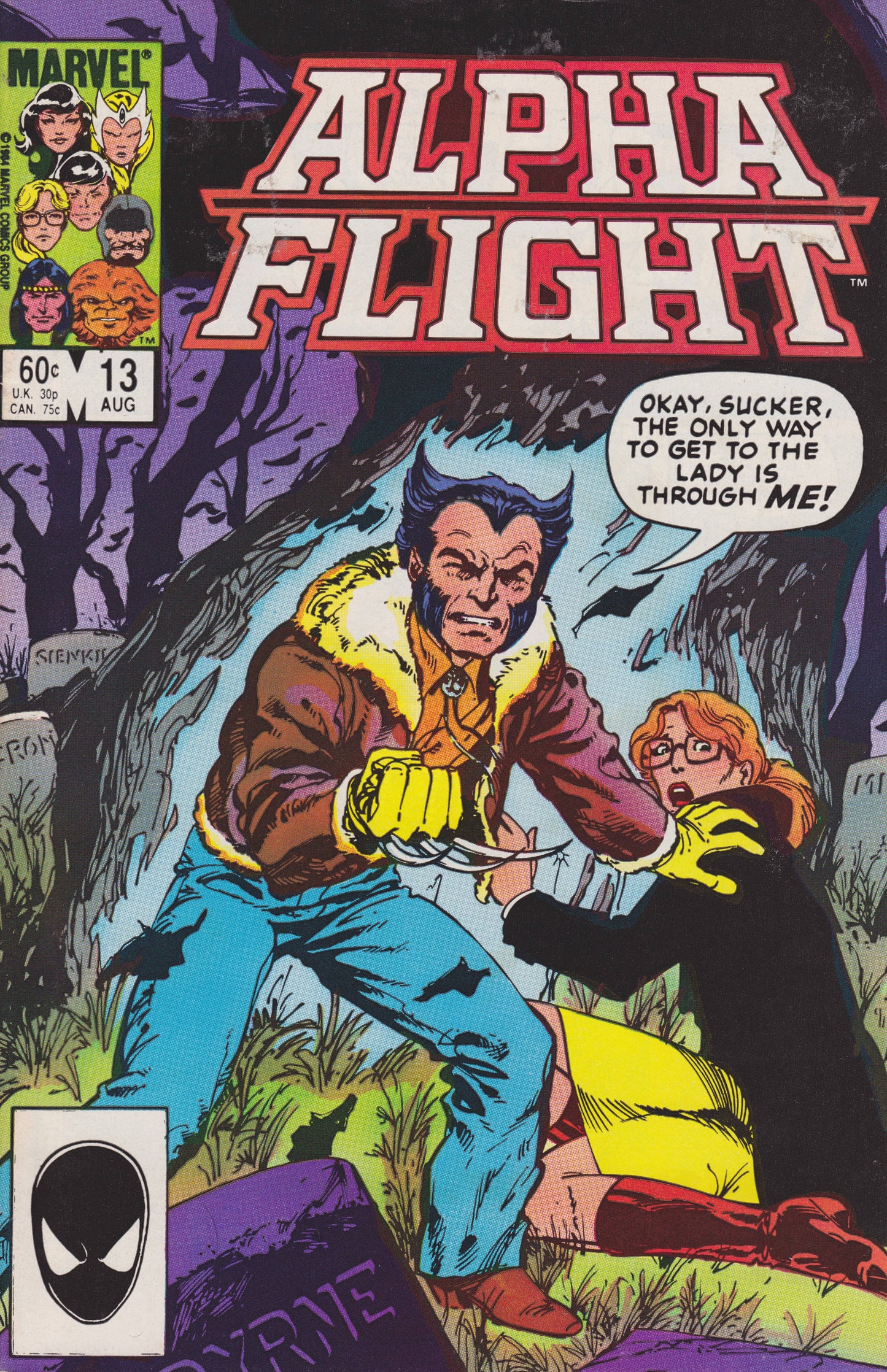 Marvel COMIC BOOK Alpha Flight #13 (VF/NM)