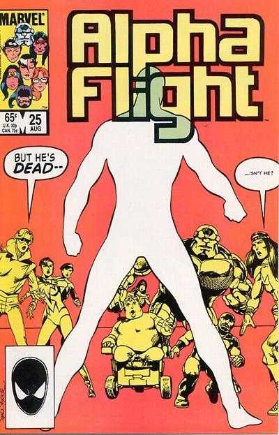 Marvel COMIC BOOK Alpha Flight #25 (VF)