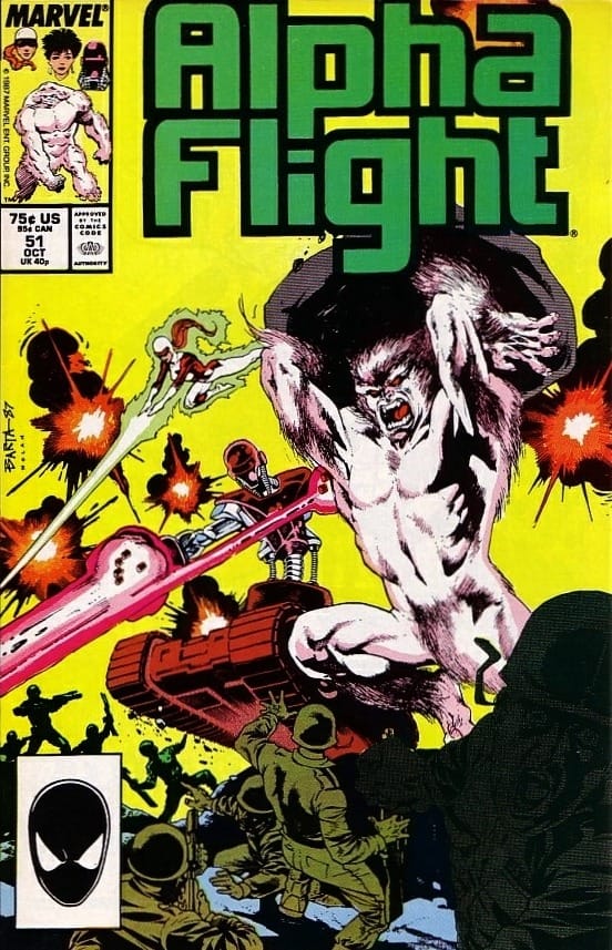 Marvel COMIC BOOK Alpha Flight #51 (VF)