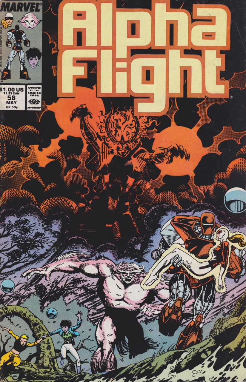 Marvel COMIC BOOK Alpha Flight #58 (VF)