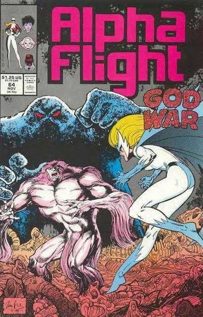 Marvel COMIC BOOK Alpha Flight #64 (VF)