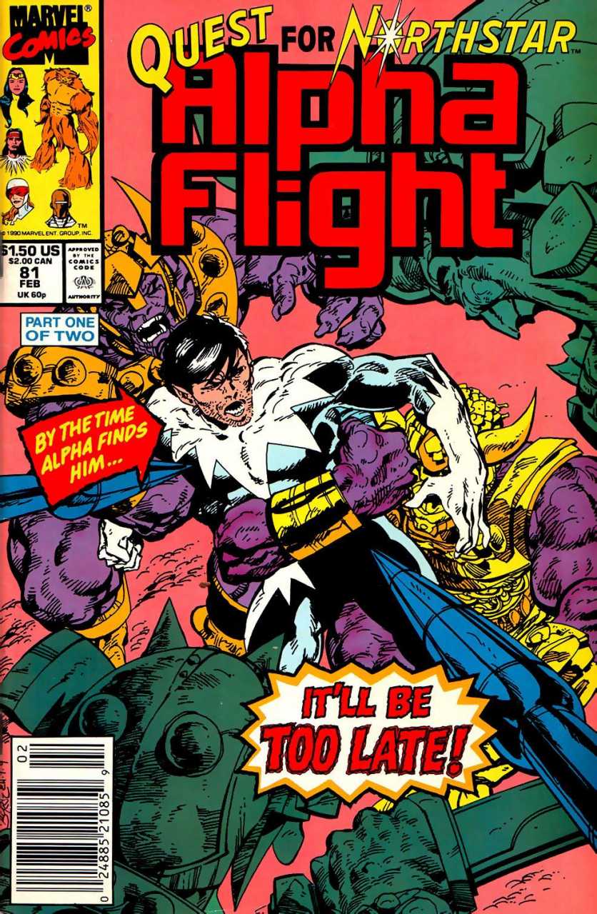Marvel COMIC BOOK Alpha Flight #81 (VF)