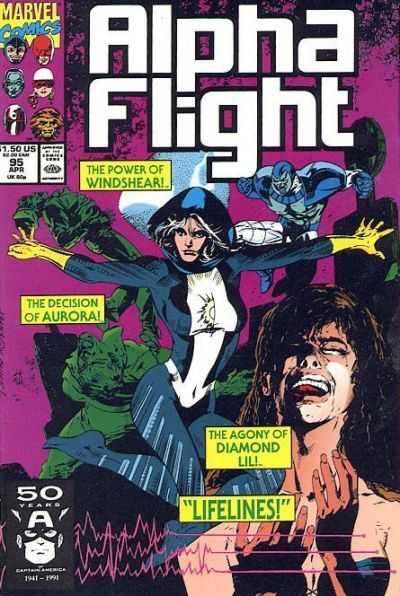 Marvel COMIC BOOK Alpha Flight #95 (VF)
