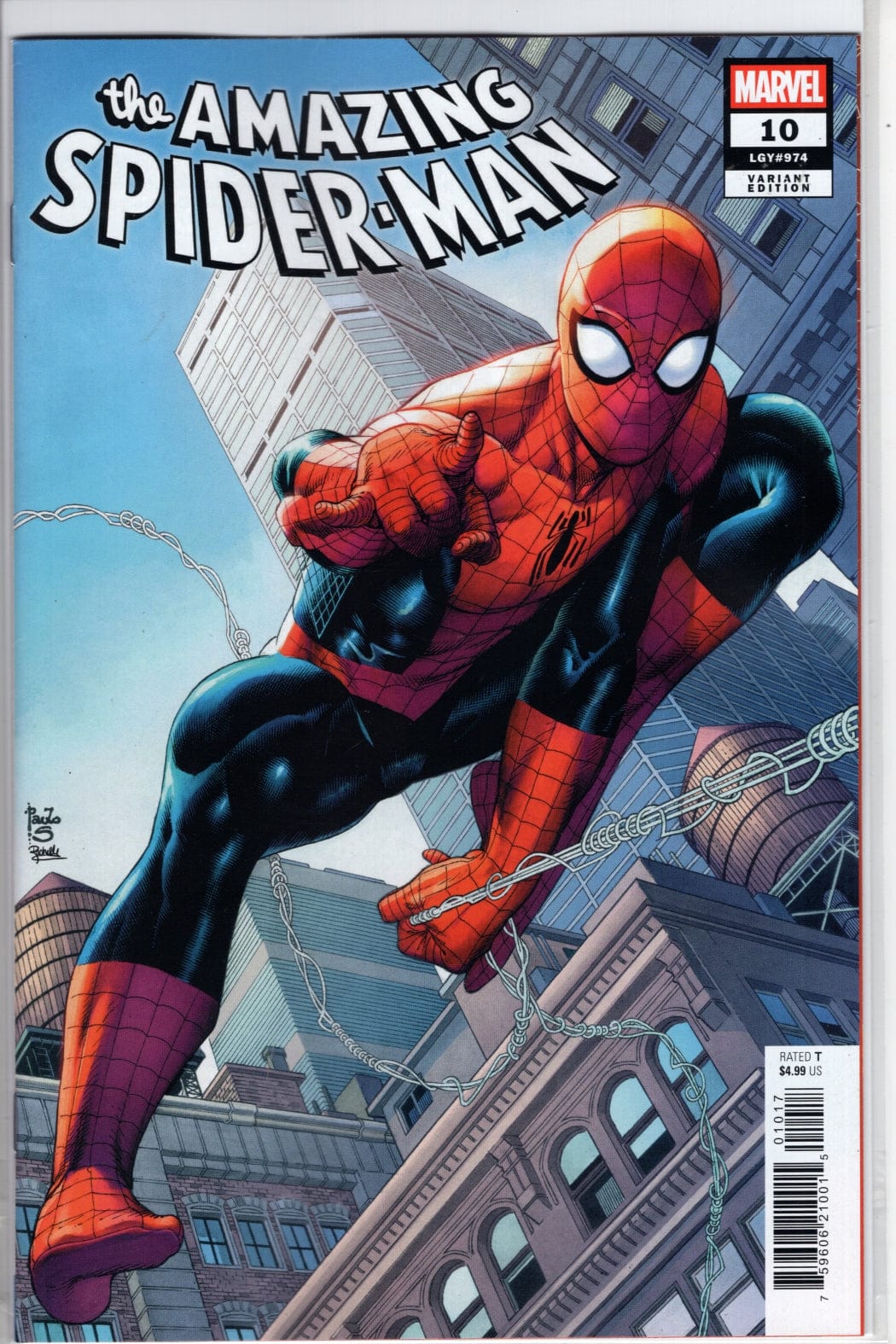 Marvel COMIC BOOK AMAZING SPIDER-MAN #10 PAULO SIQUEIRA VARIANT