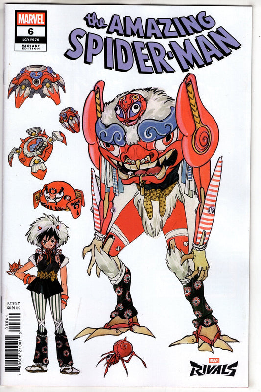 Marvel COMIC BOOK AMAZING SPIDER-MAN #6 PEACH MOMOKO MARVEL RIVALS VARIANT