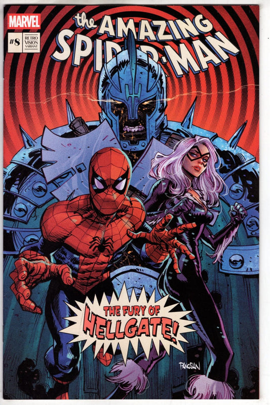 Marvel COMIC BOOK AMAZING SPIDER-MAN #8 DAN PANOSIAN RETRO VISION VAR