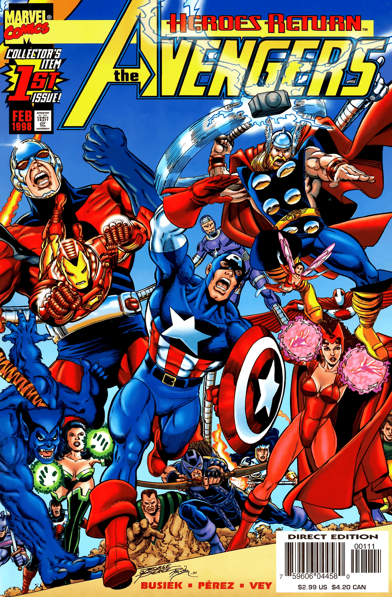 Marvel COMIC BOOK Avengers #1 (VF)