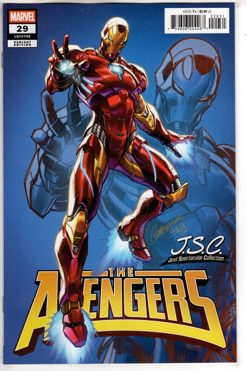 Marvel COMIC BOOK AVENGERS #29 J. SCOTT CAMPBELL VARIANT