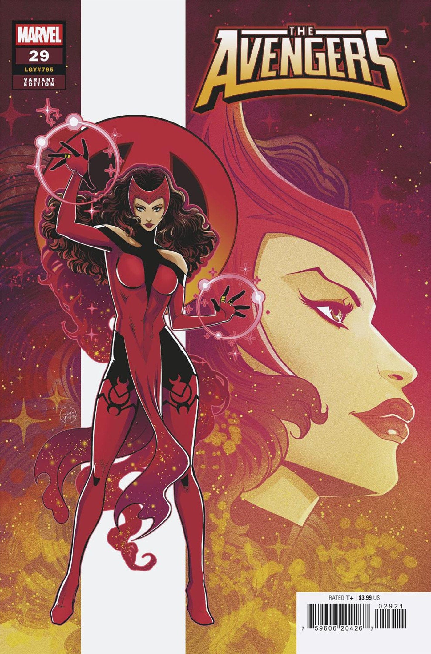 Marvel COMIC BOOK AVENGERS #29 LUCIANO VECCHIO SCARLET WITCH VARIANT