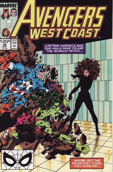 Marvel COMIC BOOK Avengers West Coast #48 - CVR A (VF)