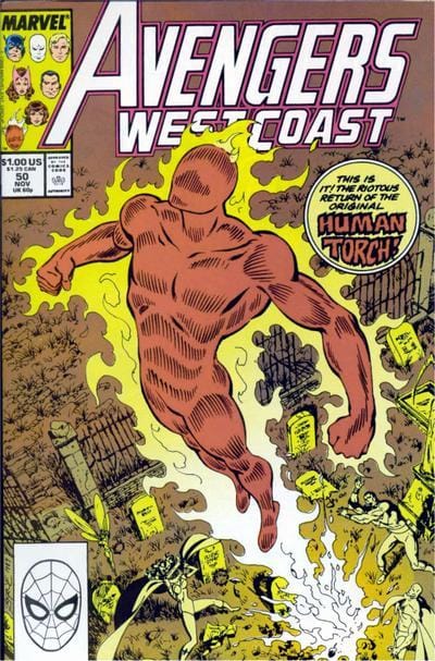 Marvel COMIC BOOK Avengers West Coast #50 - CVR A (VF)