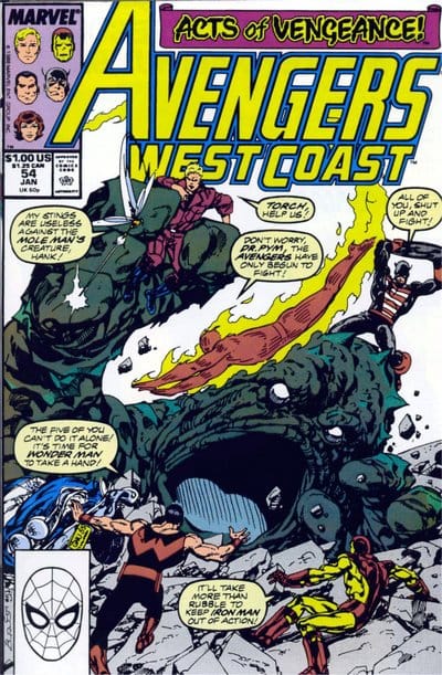 Marvel COMIC BOOK Avengers West Coast #54 - CVR A (VF)