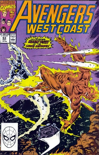 Marvel COMIC BOOK Avengers West Coast #63 - CVR A (VF)