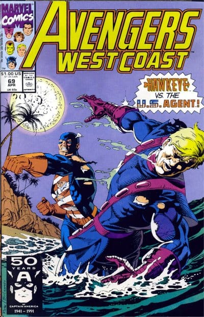 Marvel COMIC BOOK Avengers West Coast #69 - CVR A (VF)
