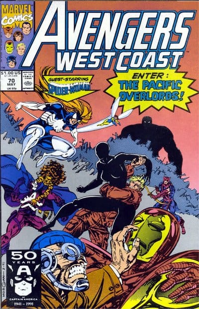 Marvel COMIC BOOK Avengers West Coast #70 - CVR A (VF)