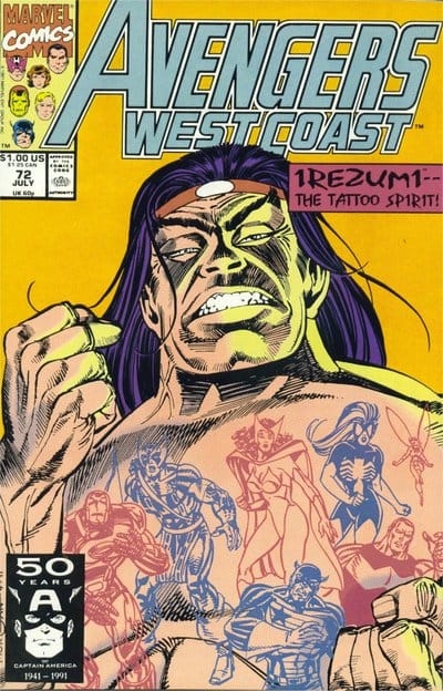 Marvel COMIC BOOK Avengers West Coast #72 - CVR A (VF)
