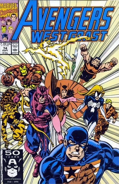 Marvel COMIC BOOK Avengers West Coast #74 - CVR A (VF)