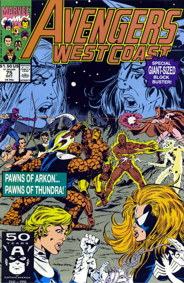 Marvel COMIC BOOK Avengers West Coast #75 - CVR A (VF)