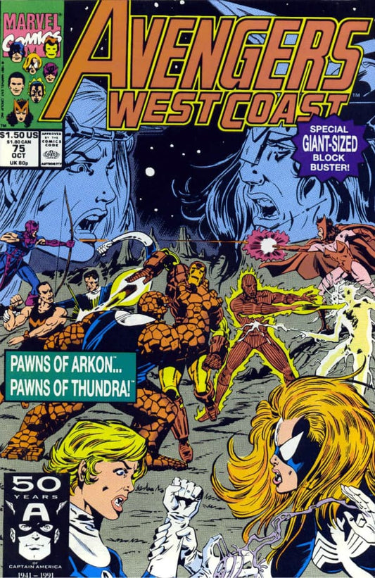 Marvel COMIC BOOK Avengers West Coast #75 - CVR A (VF)