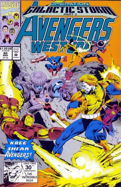 Marvel COMIC BOOK Avengers West Coast #80 - CVR A (VF)