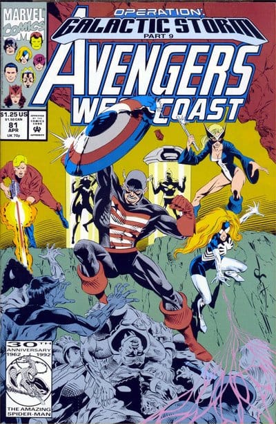 Marvel COMIC BOOK Avengers West Coast #81 - CVR A (VF)