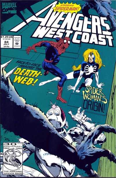 Marvel COMIC BOOK Avengers West Coast #84 (VF/NM)