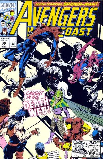 Marvel COMIC BOOK Avengers West Coast #85 (VF/NM)
