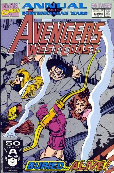 Marvel COMIC BOOK Avengers West Coast Annual #6 - CVR A (FN/VF)