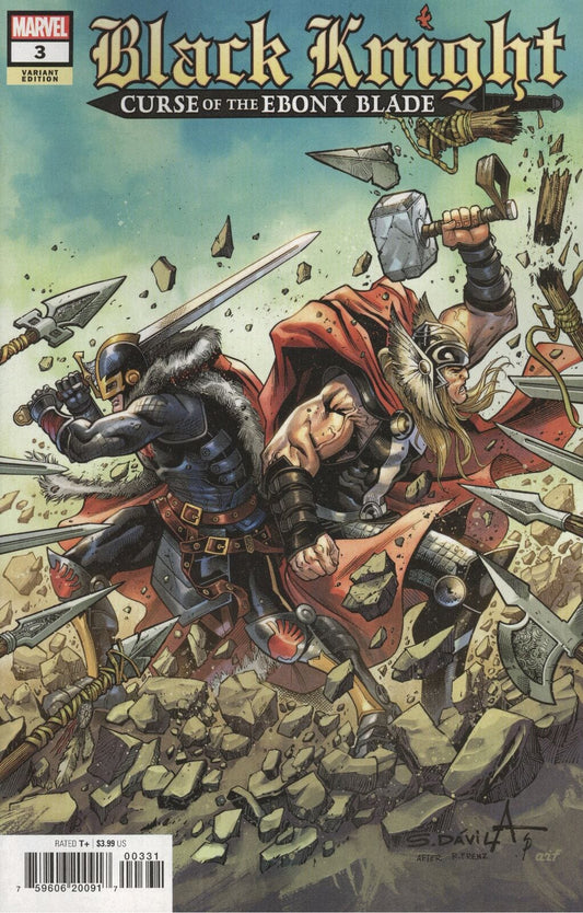 Marvel COMIC BOOK Black Knight: Curse of the Ebony Blade #3 - CVR B (FN)