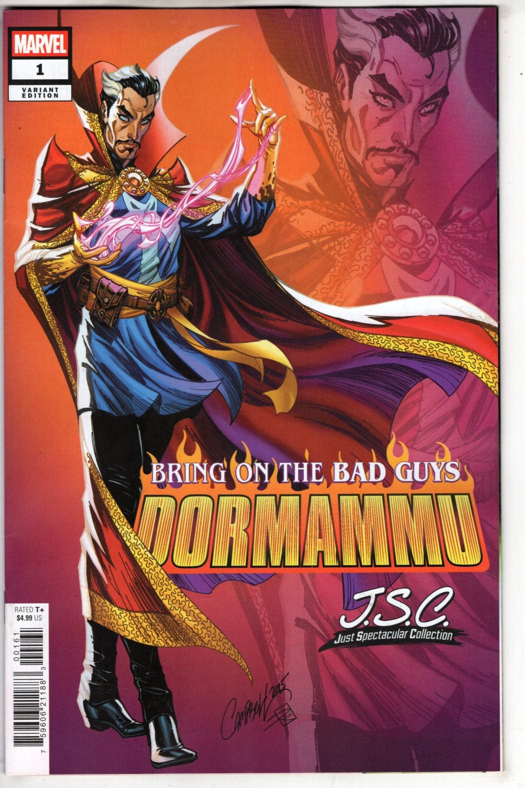 Marvel COMIC BOOK BRING ON THE BAD GUYS: DORMAMMU #1 J. SCOTT CAMPBELL VARIANT