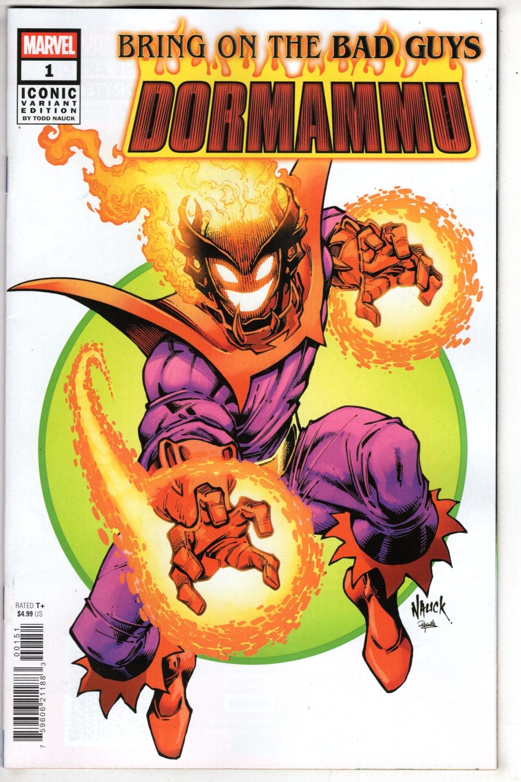 Marvel COMIC BOOK BRING ON THE BAD GUYS: DORMAMMU #1 TODD NAUCK ICONIC VARIANT