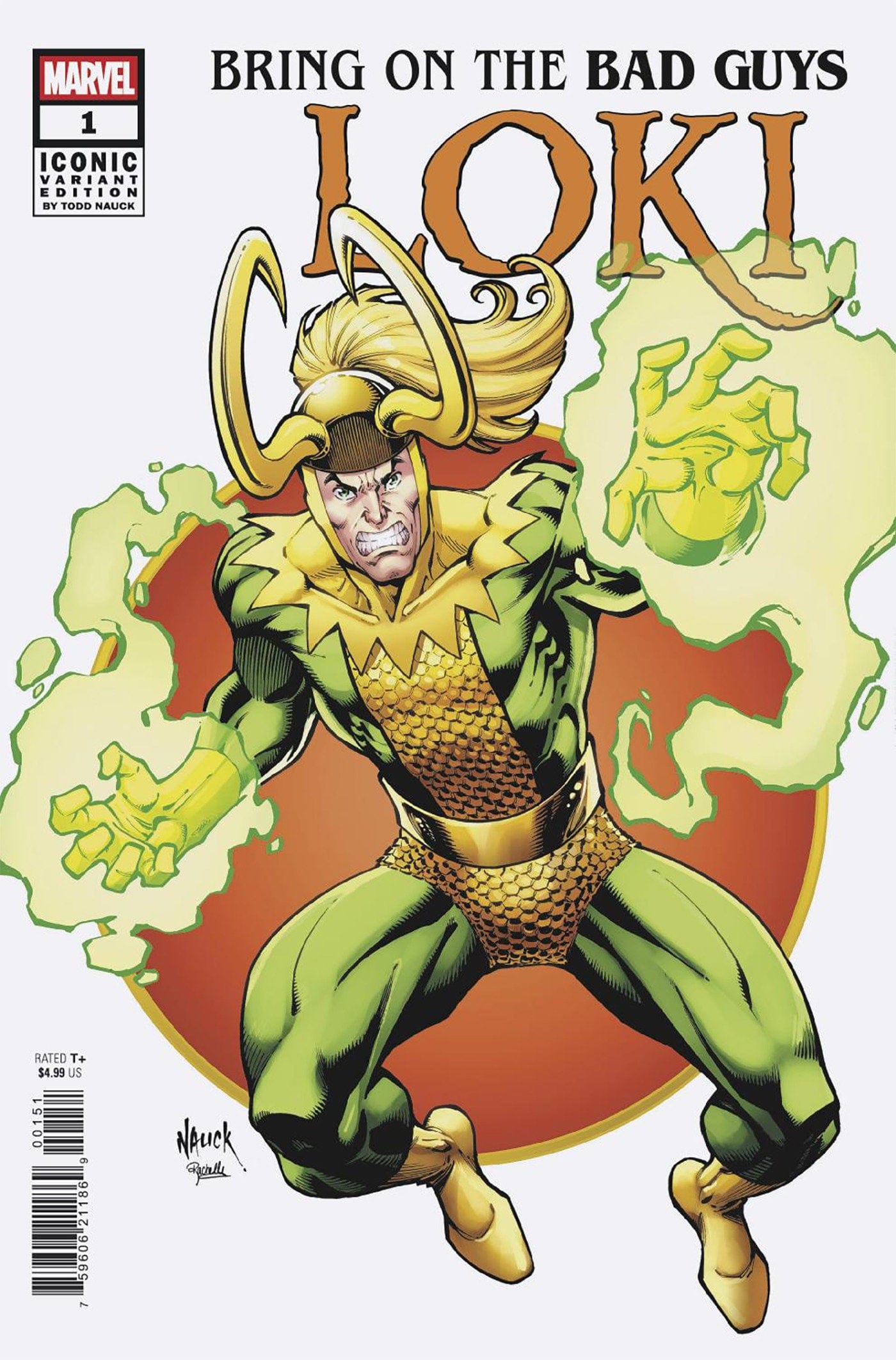 Marvel COMIC BOOK BRING ON THE BAD GUYS: LOKI #1 TODD NAUCK ICONIC VARIANT
