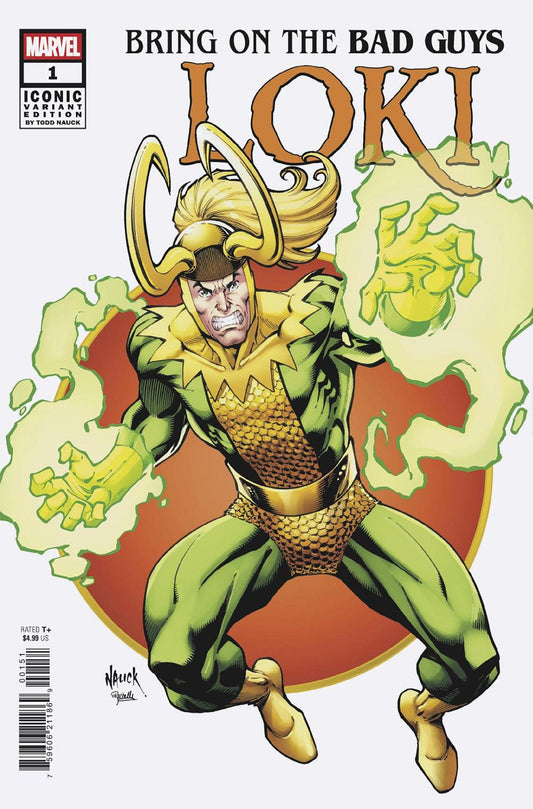 Marvel COMIC BOOK BRING ON THE BAD GUYS: LOKI #1 TODD NAUCK ICONIC VARIANT