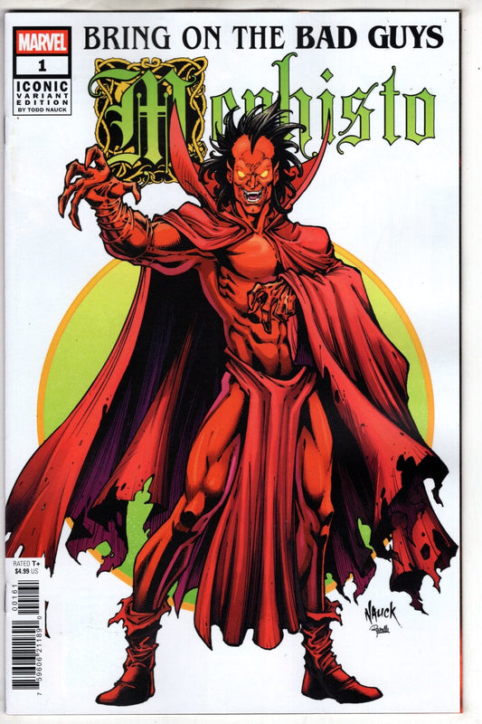 Marvel COMIC BOOK BRING ON THE BAD GUYS: MEPHISTO #1 TODD NAUCK ICONIC VARIANT