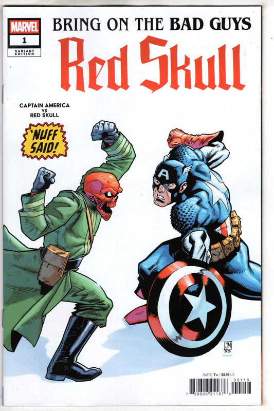 Marvel COMIC BOOK BRING ON THE BAD GUYS: RED SKULL #1 JUSTIN MASON NUFF SAID VARIANT