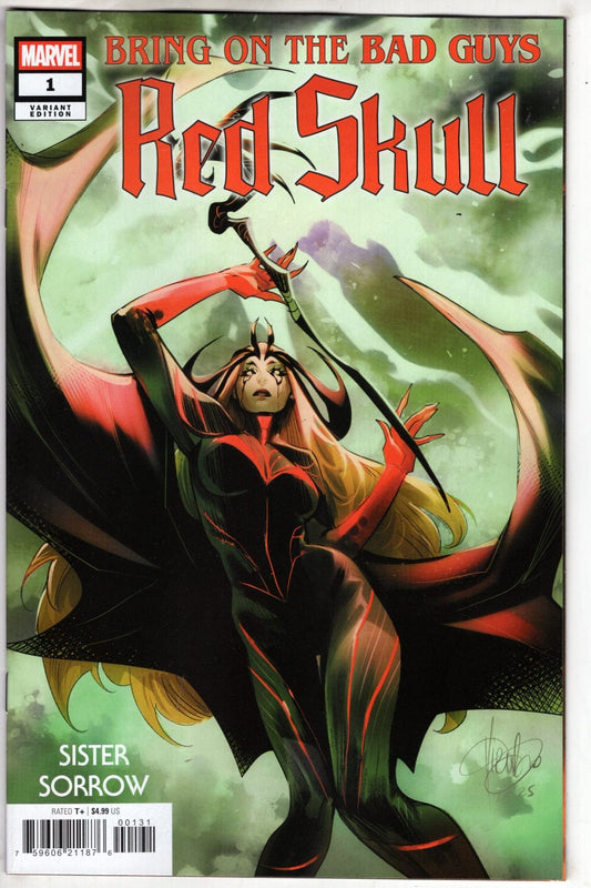 Marvel COMIC BOOK BRING ON THE BAD GUYS: RED SKULL #1 MIRKA ANDOLFO SISTER SORROW VARIANT