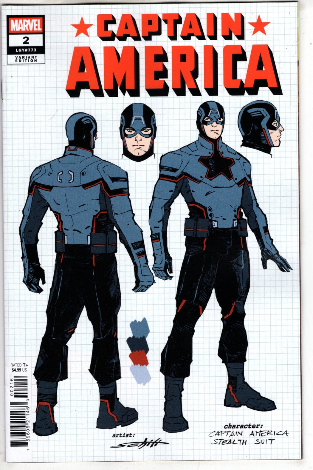 Marvel COMIC BOOK CAPTAIN AMERICA #2 VARIANT