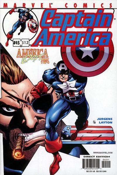 Marvel COMIC BOOK Captain America #45 (VF)