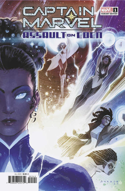 Marvel COMIC BOOK Captain Marvel: Assault On Eden 1 Karen Darboe Variant Cover (VF/NM)