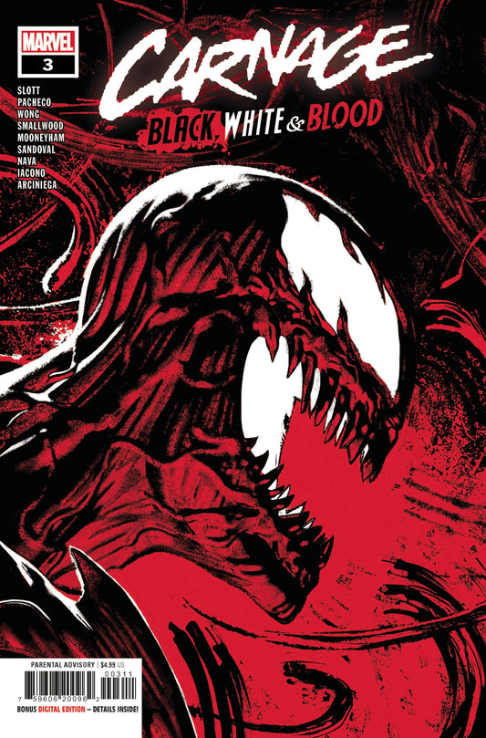 Marvel COMIC BOOK Carnage: Black, White & Blood #3 - CVR A (FN)