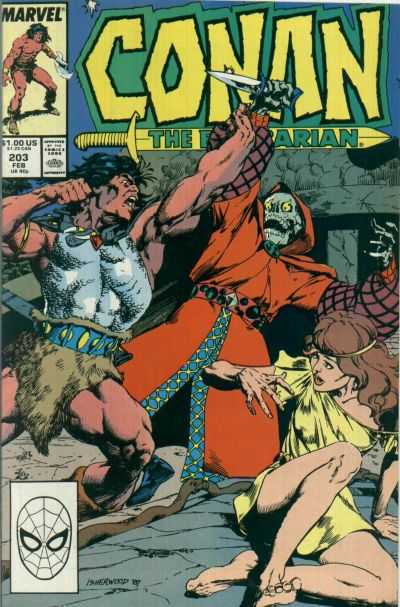 Marvel COMIC BOOK Conan the Barbarian #203 (VF)