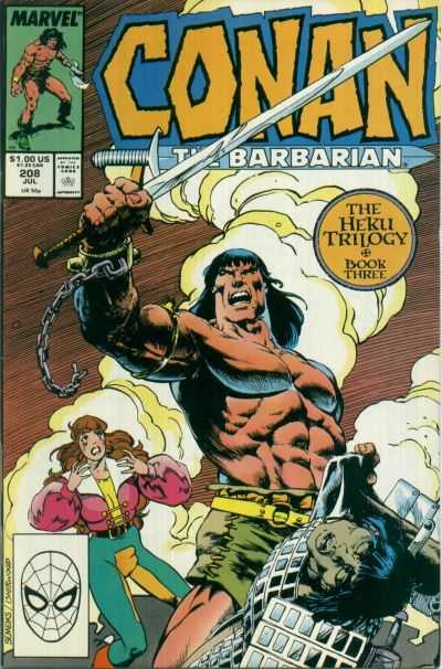 Marvel COMIC BOOK Conan the Barbarian #208 (VF)