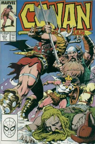 Marvel COMIC BOOK Conan the Barbarian #211 (VF)