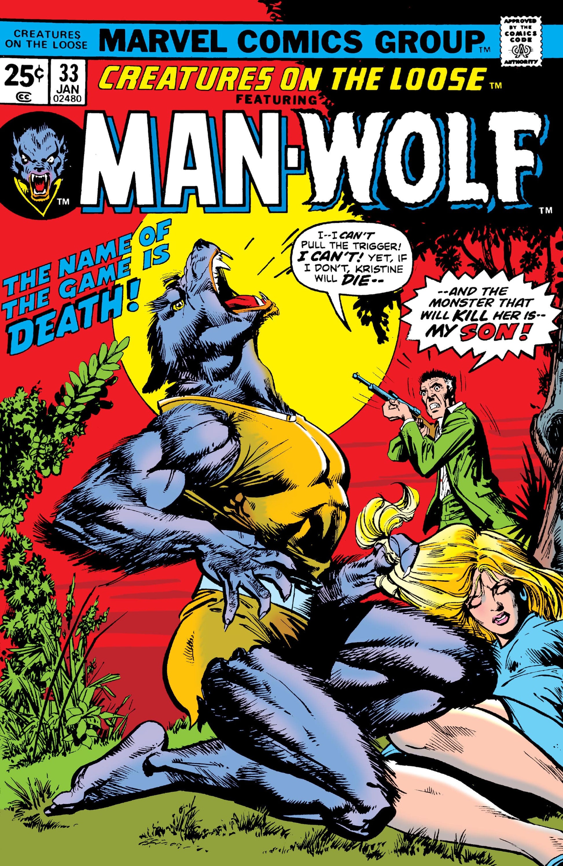 Marvel COMIC BOOK Creatures on the Loose #33 (VF/NM)