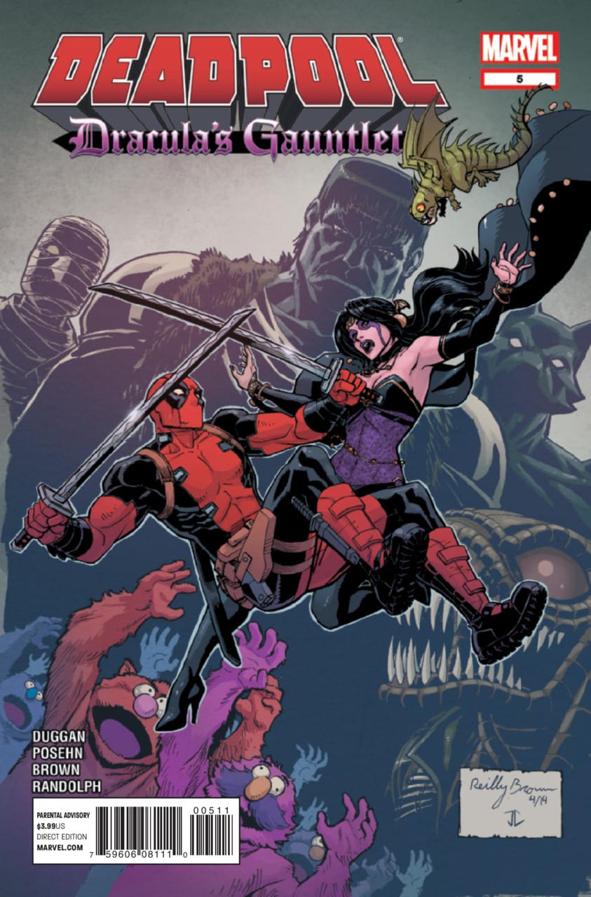 Marvel COMIC BOOK Deadpool: Dracula's Gauntlet #5 (VF)