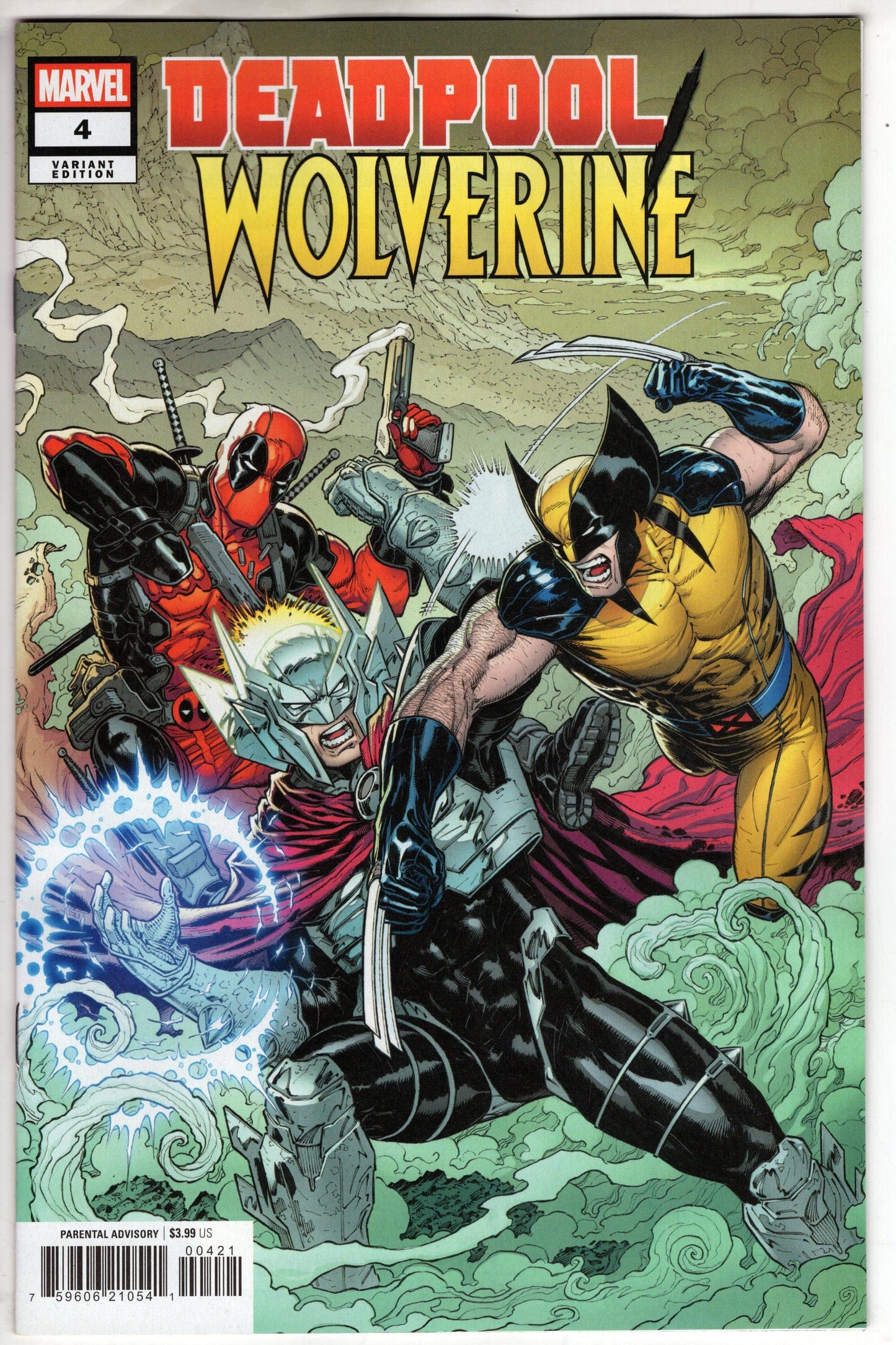 Marvel COMIC BOOK DEADPOOL/WOLVERINE #4 IAN CHURCHILL VARIANT