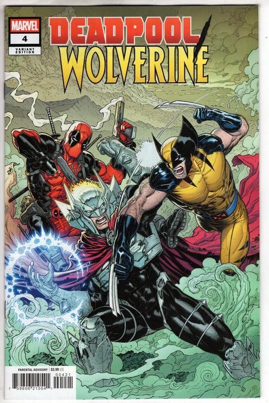 Marvel COMIC BOOK DEADPOOL/WOLVERINE #4 IAN CHURCHILL VARIANT