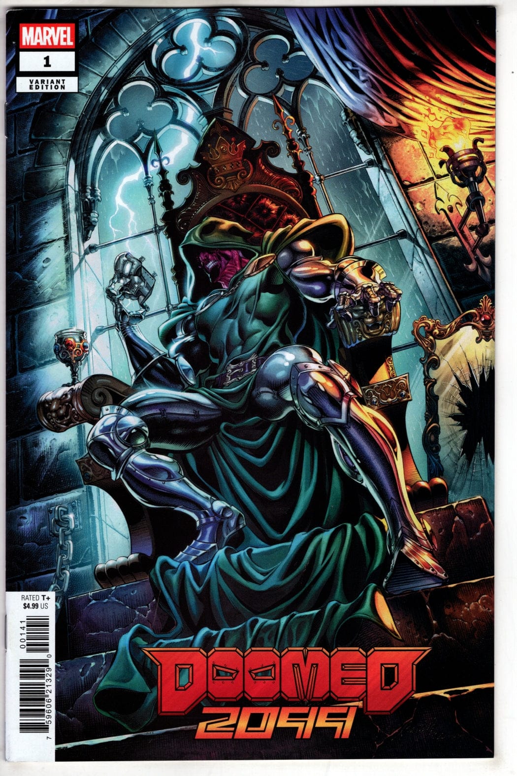 Marvel COMIC BOOK DOOMED 2099 #1 CLAUDIO CASTELLINI VARIANT