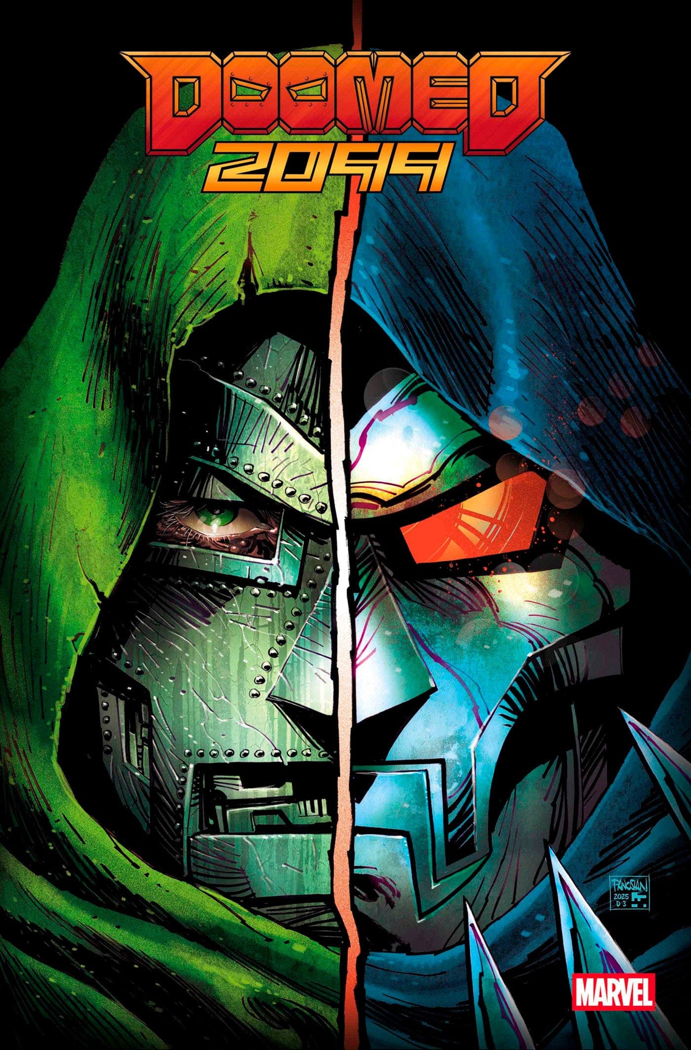 Marvel COMIC BOOK DOOMED 2099 #1 DAN PANOSIAN DOOMED MASK FOIL VARIANT
